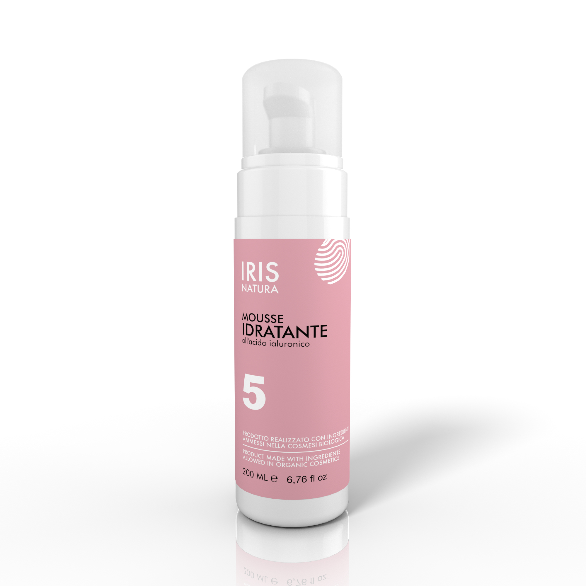 mousse viso all'acido ialuronico