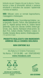bagnoschiuma all'olio di argan e aloe vera 500ml