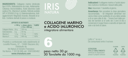 collagene marino e acido ialuronico