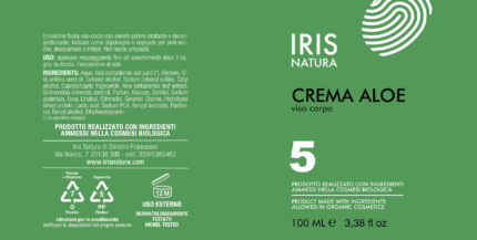 crema viso e corpo aloe vera tubo 100ml