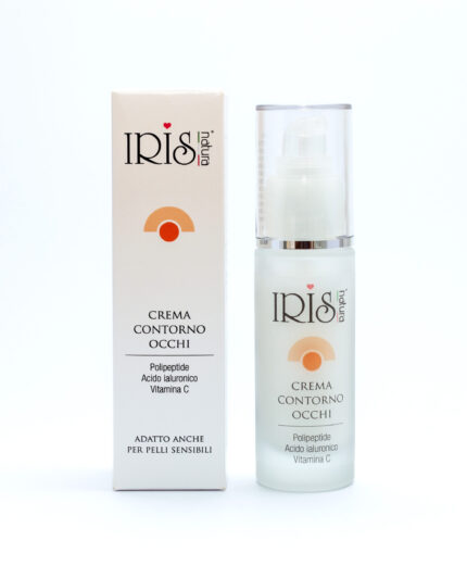 contorno occhi con vitamina c, polipeptide e acido ialuronico.